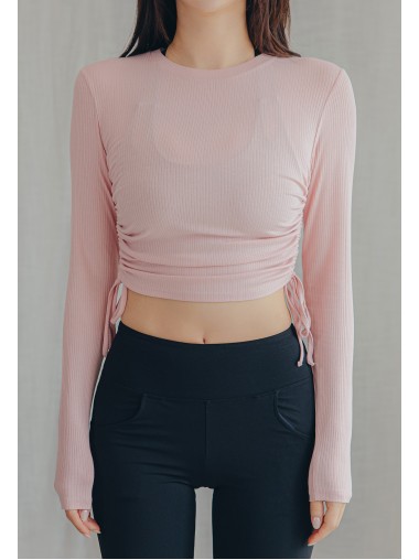 Friday's Vibes Flower String Ribbed Top (3色)